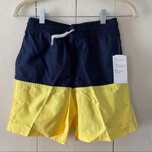 NWT Old Navy 10/12 Color Block Swim Trunks